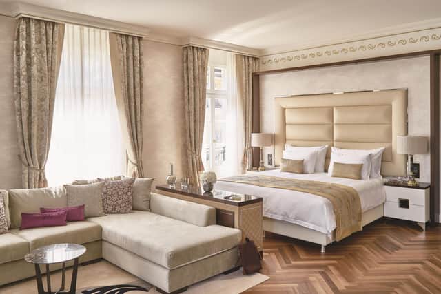 A suite at the Grand Hotel Quellenhof