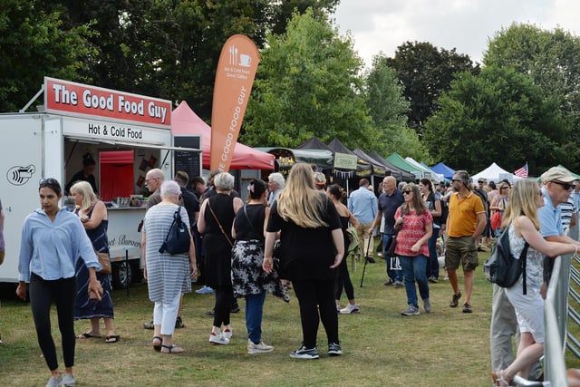 Crowds at the Harborough Food and Drink Festival