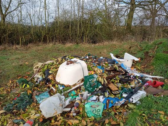 More rubbish has been dumped at the site.
