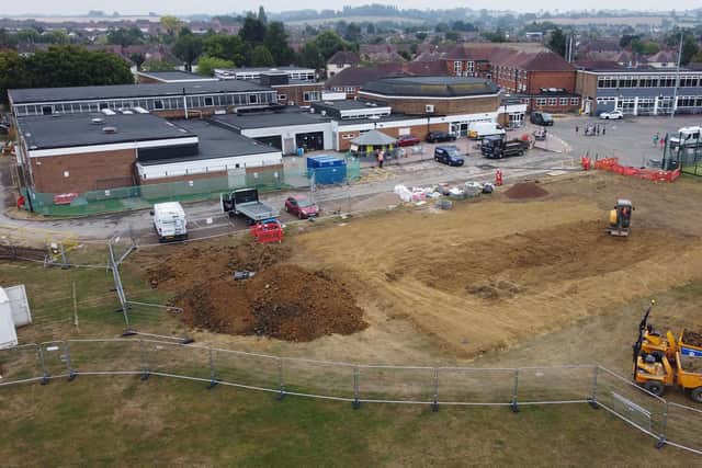 Work has started on Welland Park Academy Sports Centre which hopes to be completed in January 2023.
PICTURE: ANDREW CARPENTER