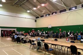 The votes are now in - and the counting has begun in Harborough