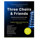 Three Choirs and Friends - made up of singers from Albany Singers, Trinity Singers and Valley Voices - will be performing on Saturday April 22, raising money for the local air ambulance.