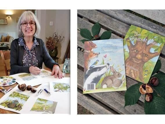 Jenni Robson with book The Chestnut Tree