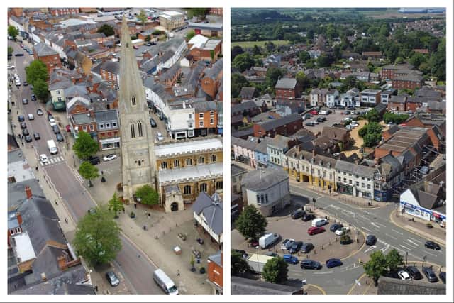 Aerial views of Market Harborough and Lutterworth. Photo: Andrew Carpenter.