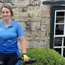 Holly Hudson took part in the Ellen MacArthur Cancer Trust’s Largs to Cowes bike ride across eight days in June (June 17-24), from the west of Scotland to England’s south coast.