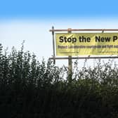 Protest banner outside Gartree Prison.PICTURE: ANDREW CARPENTER