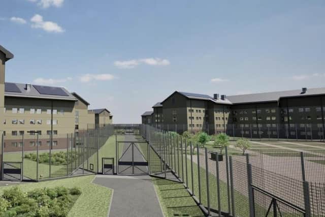 A computer generated image of how the house blocks will look.