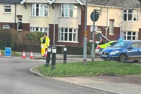 Police were called to the area at about 2.45pm on Monday (January 9) following a report of a collision involving a car and a woman.