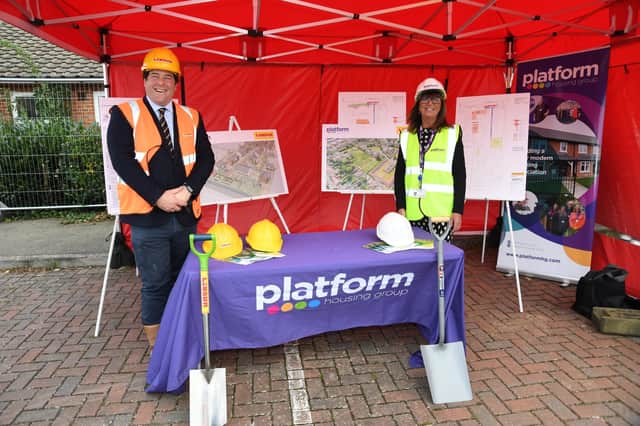 Joint Managing Director of Lindum group Ed Chambers with Chief Operations Officer at Platform Marion Duffy