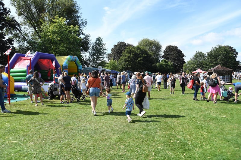 Busy scenes during this year's Summer Fayre at Welland Park.