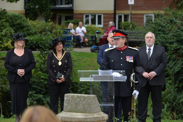 Richard Everard OBE Deputy Lieutenant during the proclamation.