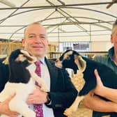 Chris Heaton Harris visited Mini Meadows Farm
