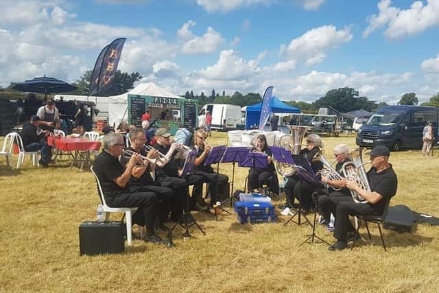 Fundraising female band Boob & Brass will join forces with local group The Harborough Band.