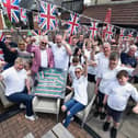 Queen's Platinum Jubilee celebrations at the Railway Arms in Kibworth.