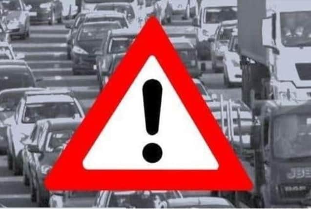 Traffic delays are building up in the area after the closure of the A6 in Kibworth.