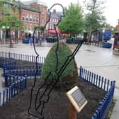 The Tommy silhouette at the war memorial in Market Harborough will be replaced with a more robust version after it was broken once again by high winds.