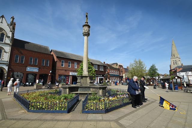 It took place in the centre of Market Harborough
