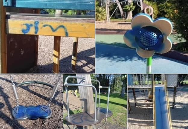 Vandals targeted Welland Park