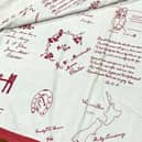 A Red Cross quilt made by residents of a small town in New Zealand during the First World War is to be auctioned in Market Harborough.