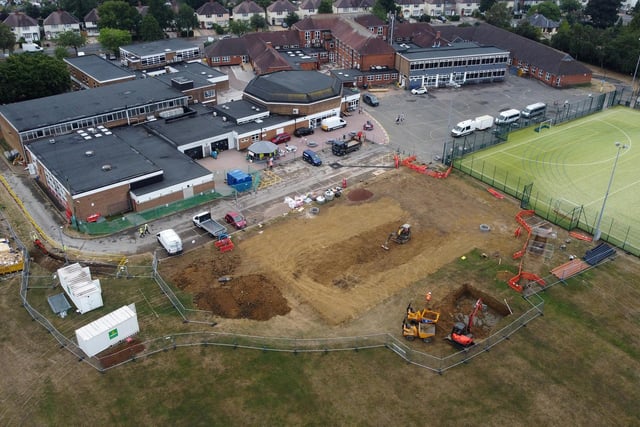 Work began on Welland Park Academy Sports Centre