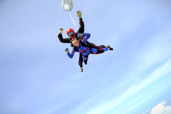 Chelsea previously took on a skydive for the charity