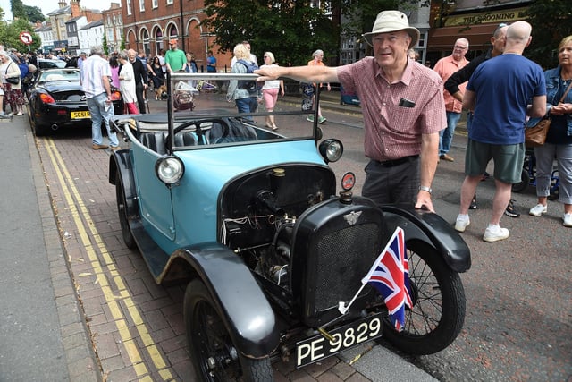 Phil Baildon with his Model T Ford.