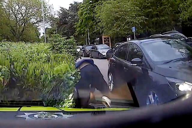 Video: Dramatic moment police ram driver after high-speed chase on the ...