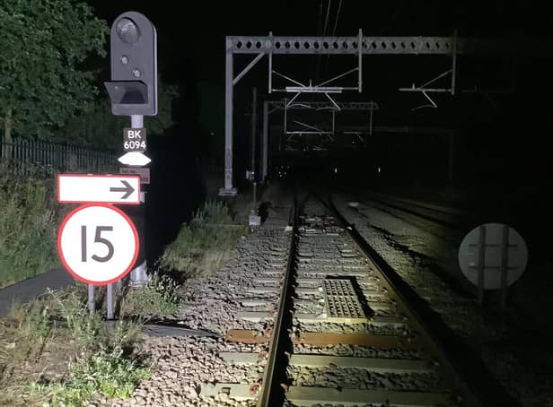 Signalling lights were affected by the theft