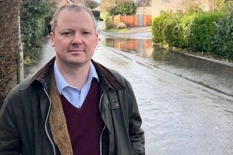 MP Neil O'Brien in flood-hit Great Glen