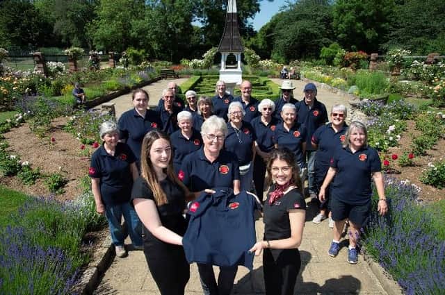 A donation of polo shirts means Market Harborough in Bloom volunteers can stay cool during the warm weather.