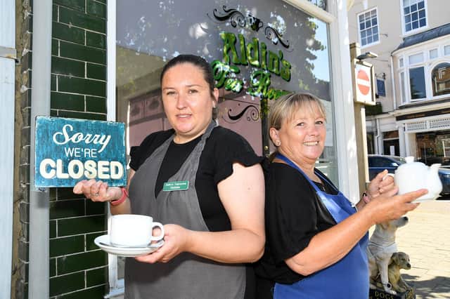 Mother and daughter Alison Fretter and Natalie Williams of Aldin's Tea Rooms will close this Saturday after 28 years.
PICTURE: ANDREW CARPENTER