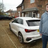 Kibworth resident Tom Silk has been charged £170 for parking in his own parking space outside his property.PICTURE: ANDREW CARPENTER