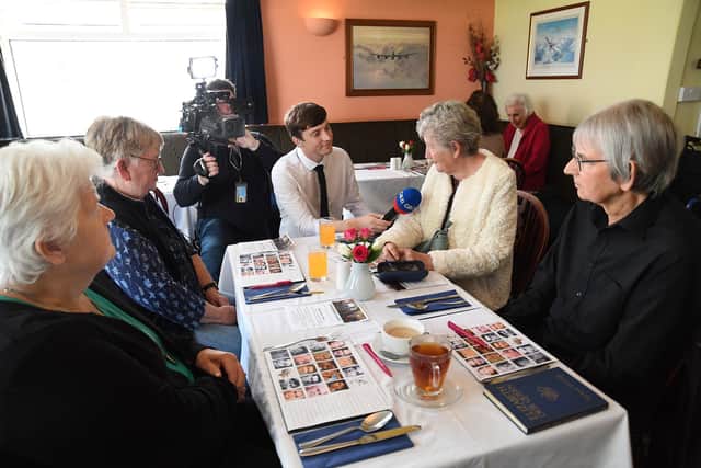 GB TV film during the Friendship Lunch at the Royalist pub.PICTURE: ANDREW CARPENTER