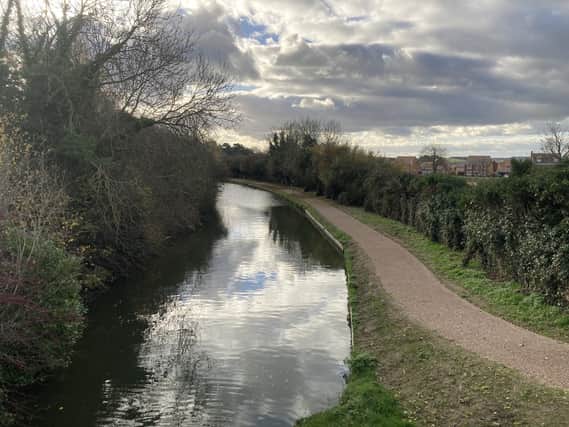 The recently upgraded towpath