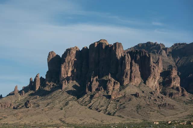 The spectacular Superstition Mountains in Mesa, Arizona