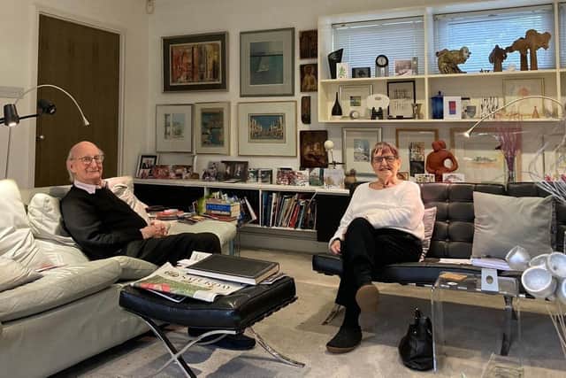 The couple in their home. Picture: Gildings Auctioneers