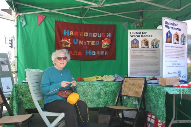 Knitters hard at work as part of Harborough United for Warm Homes