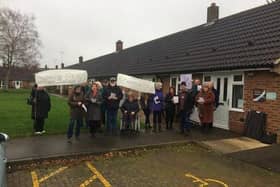 Protesters campaign against the Naseby Square plans