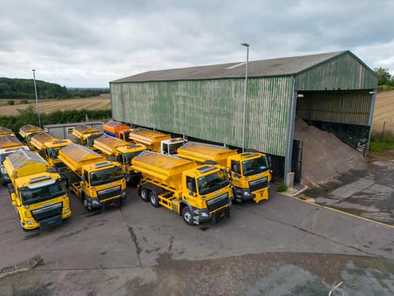 Leicestershire County Council's fleet of gritters