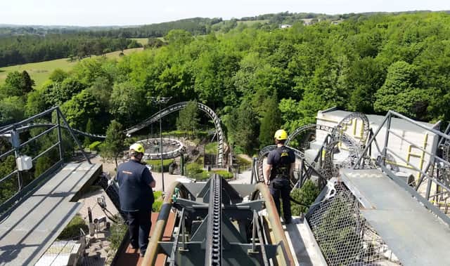 Ever wondered what Alton Towers looks like completely empty? Now you know (Photo: SWNS)