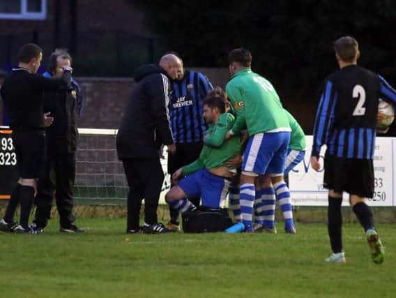 Callum Wills suffered a dislocated shoulder in Lutterworth's win at the weekend