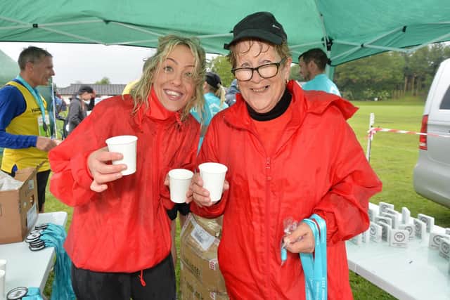 Penny Squires and Cilla Squires hand out refreshments on behalf of The Squires Effect. PICTURE: ANDREW CARPENTER