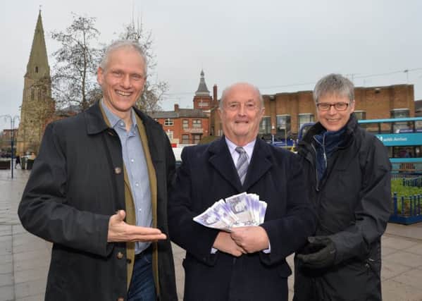 The Howard Symington Watson Memorial Charity trustees John Feavyour, Roger Dunton and Sarah Hill launch the new charity in Market Harborough and the Bowdens.
PICTURE: ANDREW CARPENTER NNL-171220-103338005