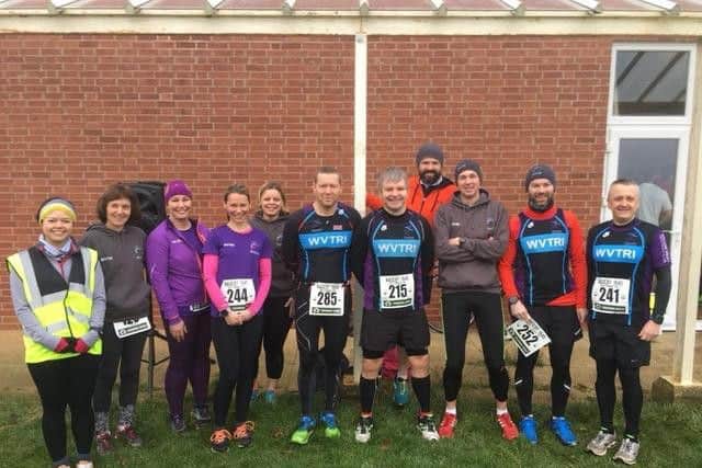 The Welland Valley Triathlon Club members who took part in the Naseby 1645
