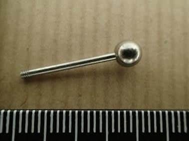 The piercing bar left at the scene by Keogh