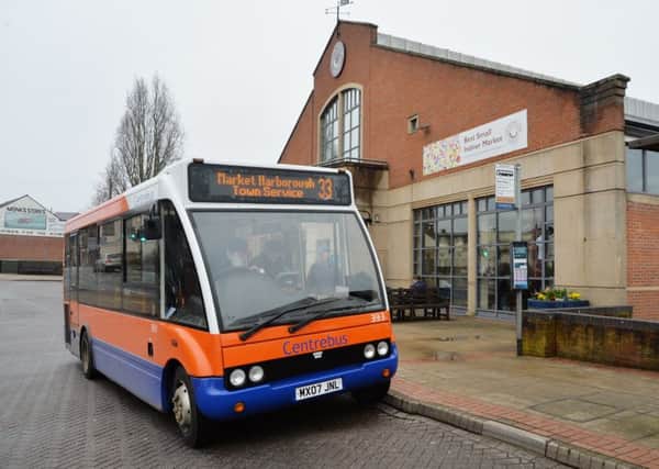 The Market Harborough town bus service is likely to be scrapped next year when Leicestershire County Council subsidy is removed.
PICTURE: ANDREW CARPENTER NNL-181104-090454005