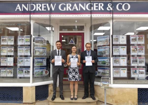 Conor Jackson, Roisin Foster and Andrew Peacock of Andrew Granger & Co