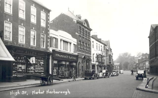 High Street in Market Harborough. Images courtesy of Leicestershire County Council Museums www.imageleicestershire.gov.uk