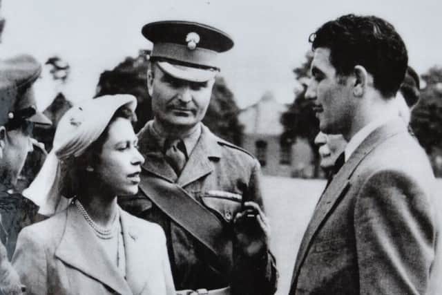 Jack Gardner meeting the then Princess Elizabeth