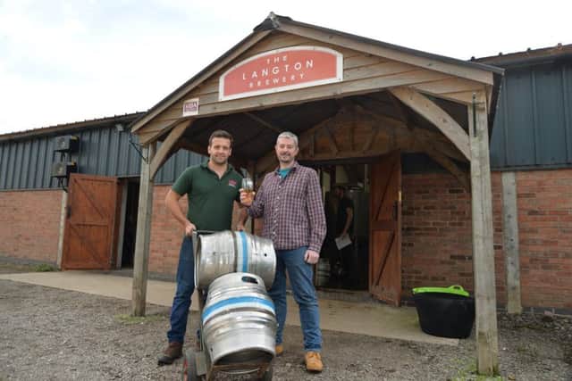 Lawrence Plant and Sion Roberts of Langton Brewery.
PICTURE: ANDREW CARPENTER